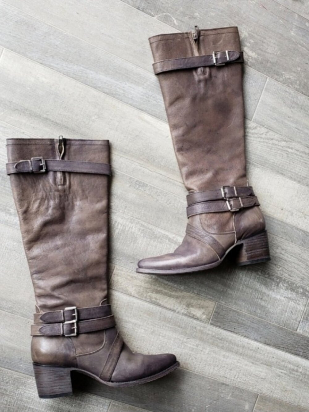 Freebird Flynn Flint Gray Boots 6 - Picture 3 of 5